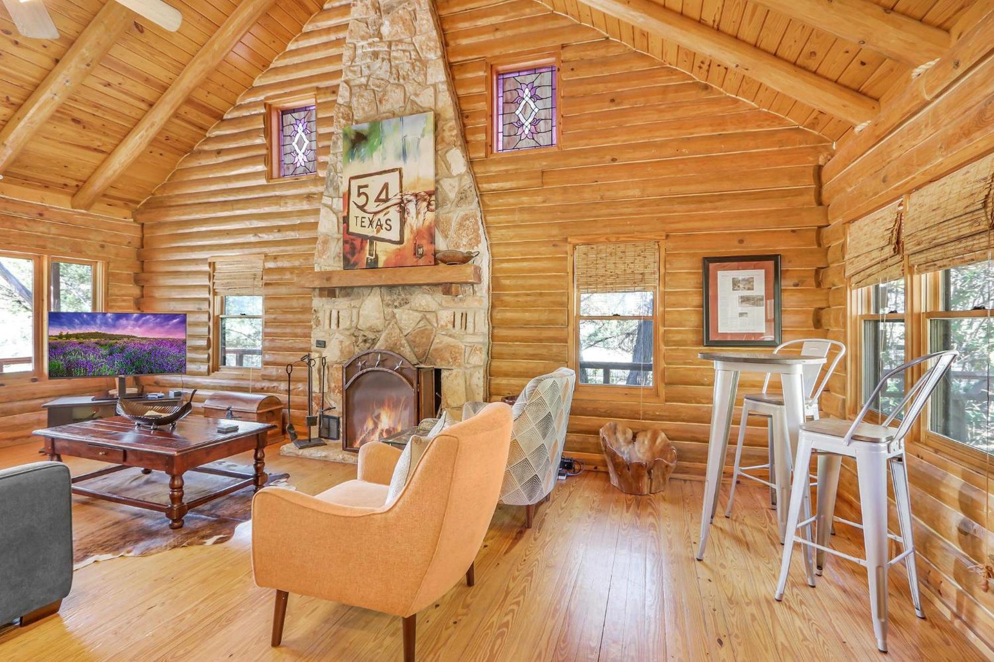 Falls Log Home Wimberley Exterior photo